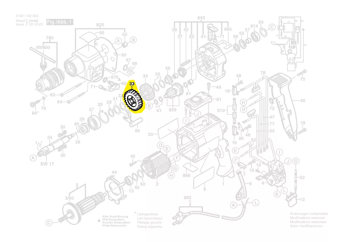 Pignon réf. 2 606 317 045 BOSCH